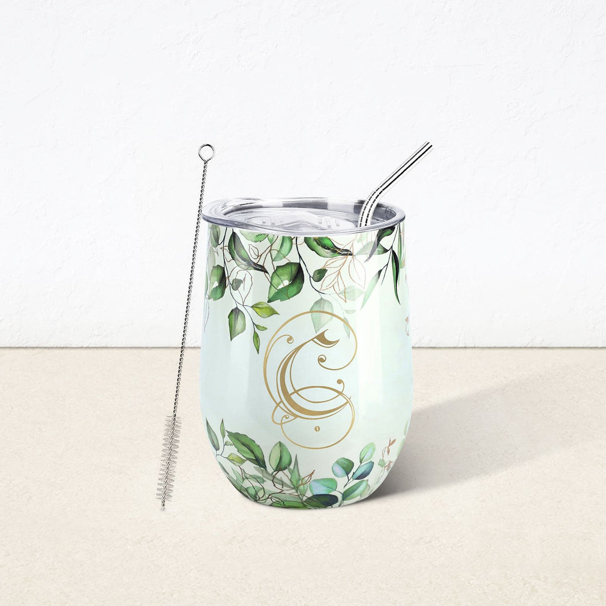 Leaves Letter C Insulated Tumbler