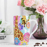 Giraffe Flowers Ceramic Coffee Mug