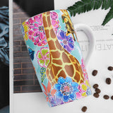 Giraffe Flowers Ceramic Coffee Mug