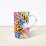 Giraffe Flowers Ceramic Coffee Mug