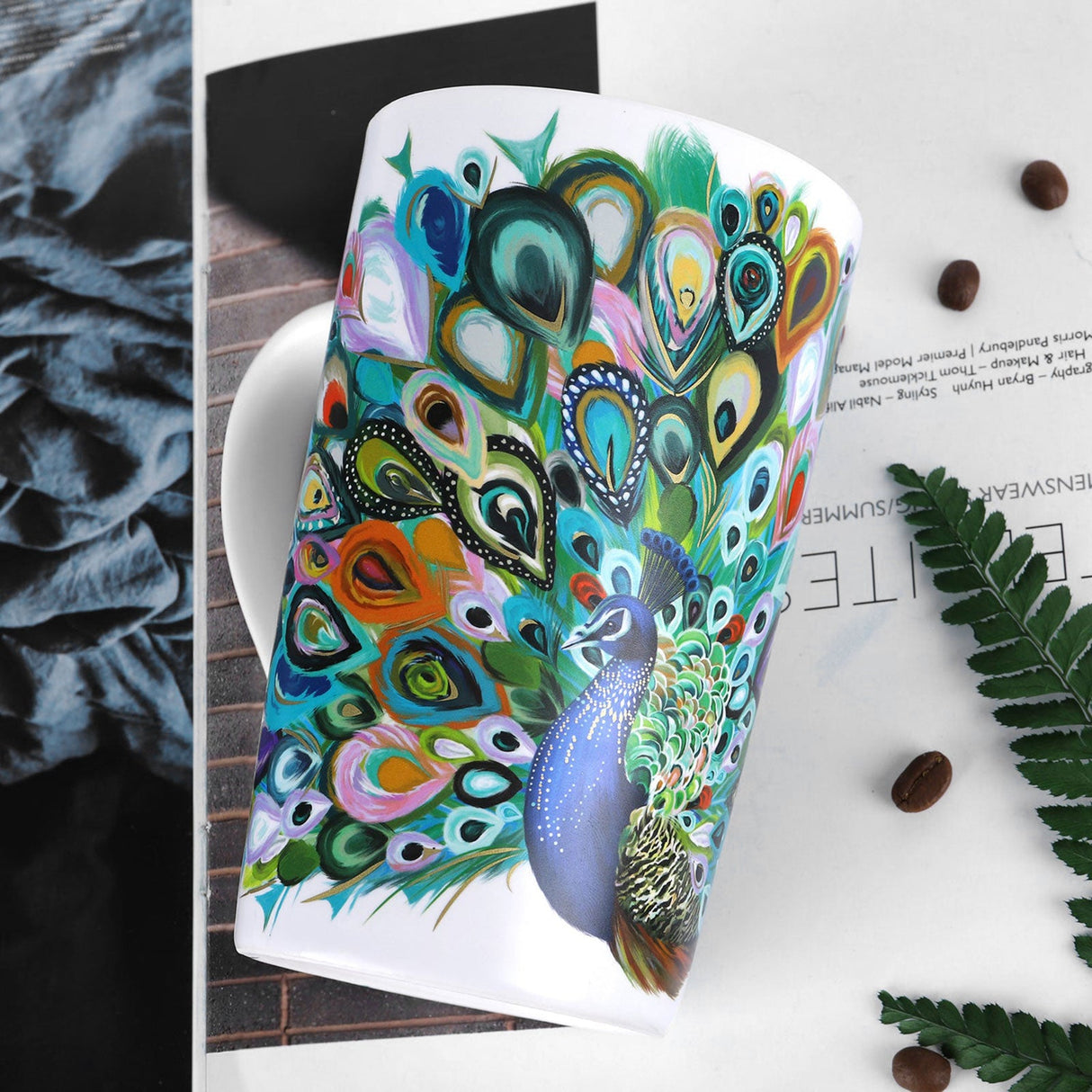 Peacork Ceramic Coffee Mug