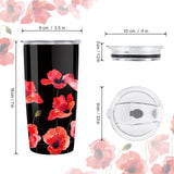Poppy Flower Insulated Tumbler