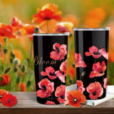 Poppy Flower Insulated Tumbler