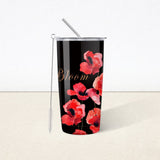 Poppy Flower Insulated Tumbler