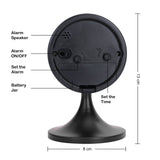 Metal Alarm Clock with Removable Stand