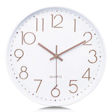 Rose Gold 3D Numerals Wall Clock