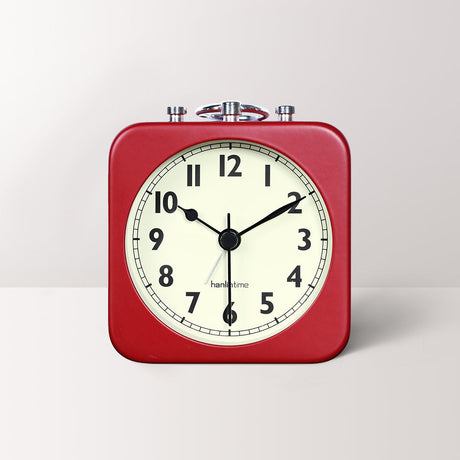 Square Metal Travel Alarm Clock