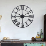 Large Industrial Skeleton Wall Clock