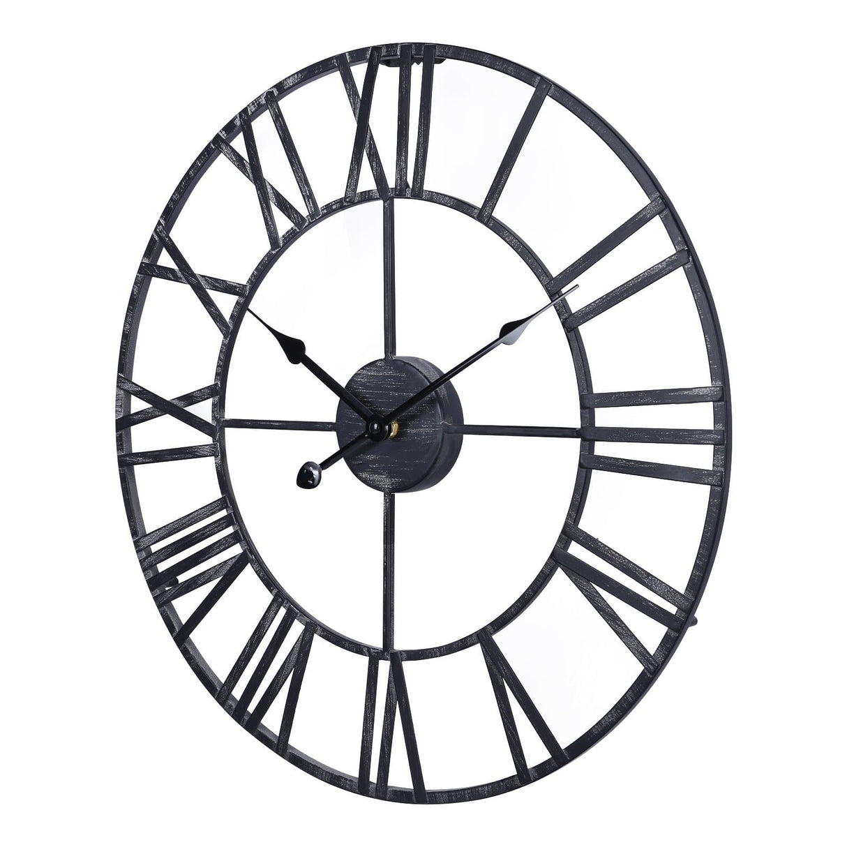 Large Industrial Skeleton Wall Clock