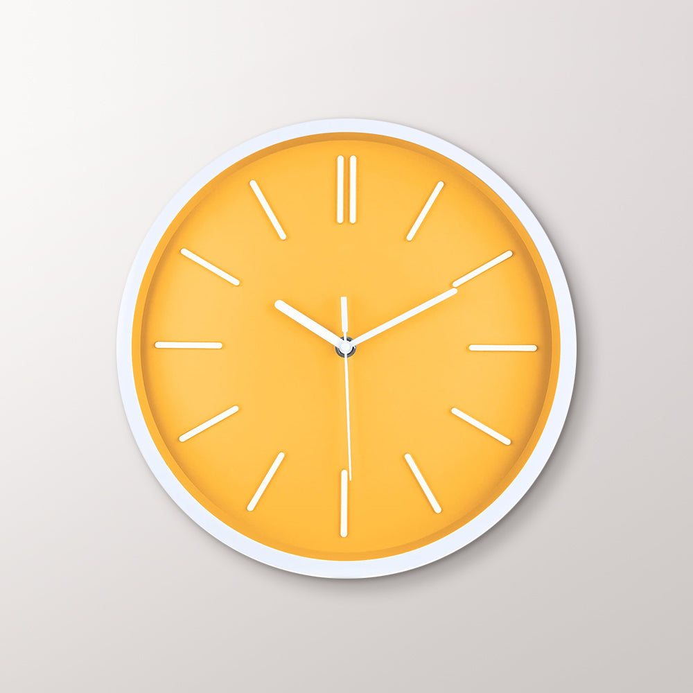 Minimalist 3D Tick Marks Wall Clock