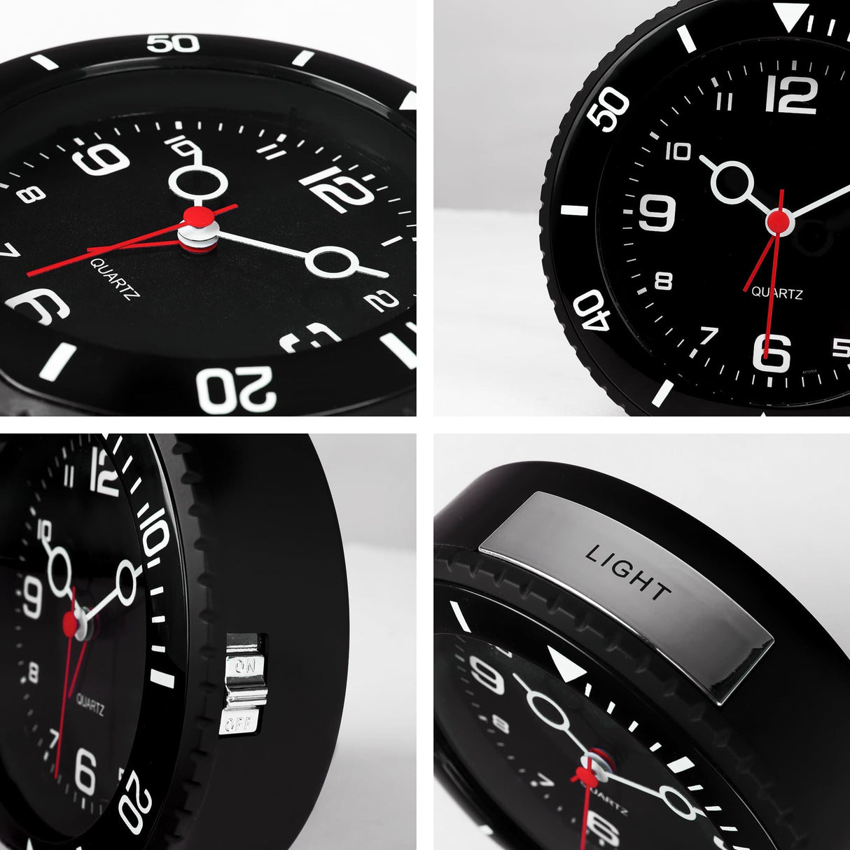 Modern Round Silent Alarm Clock