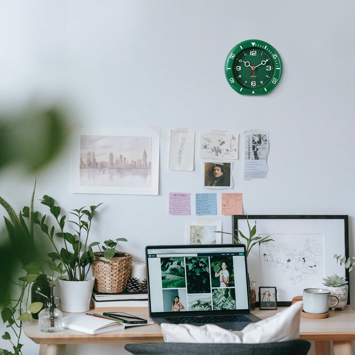 Modern Round Silent Alarm Clock