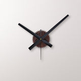 Vintage Wood Grain Gears Clock