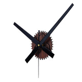 Vintage Wood Grain Gears Clock