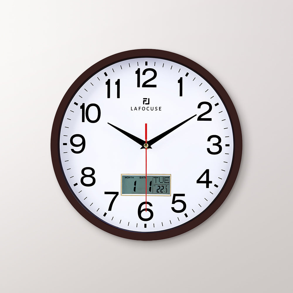 Modern Dark Brown Wall Clock