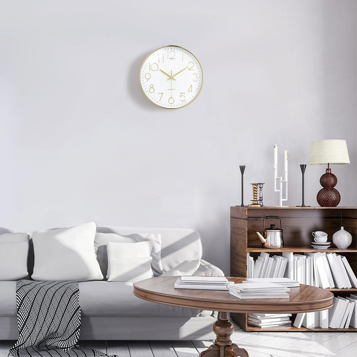 3D Gold Wall Clocks