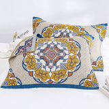 Blooming Peony Pattern Cotton Pillow Towel (2PCS)