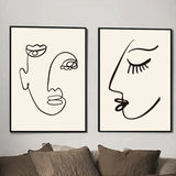 Abstract Faces Canvas