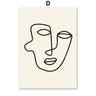 Abstract Faces Canvas