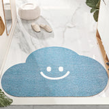 Cute Cartoon Cloud Door Mat, Dust-Removal Entryway Rug, Floor Mat for Home Entry, Non-Slip Carpet PVC Foot Mat