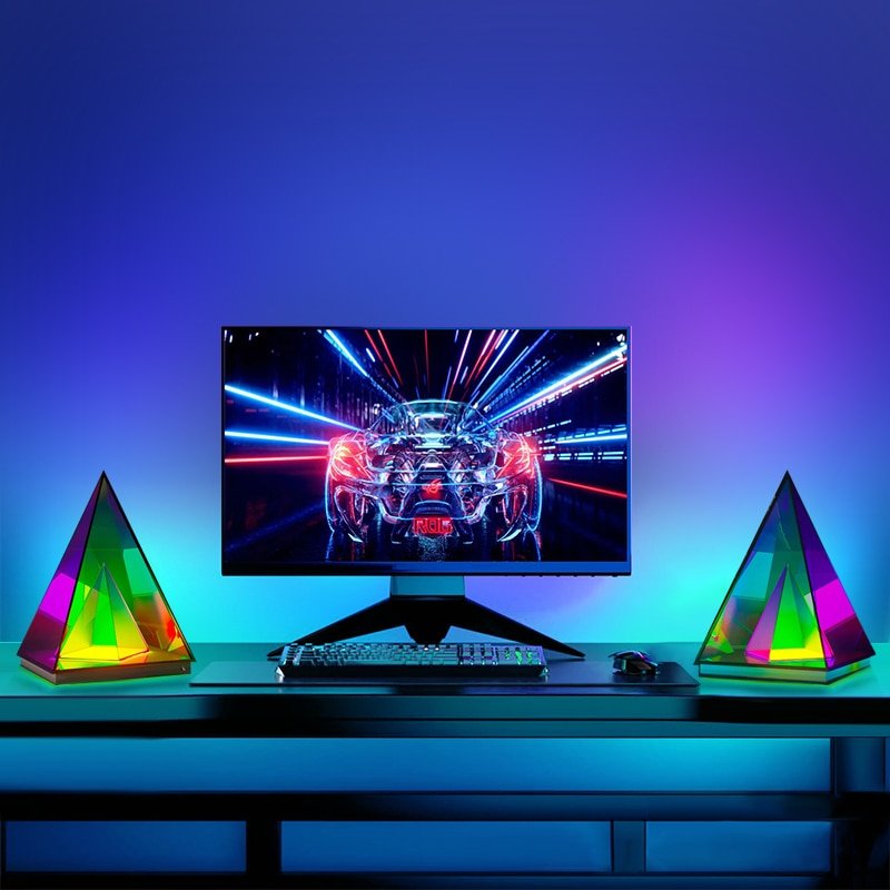 Acrylic Rgb Pyramid Lamp