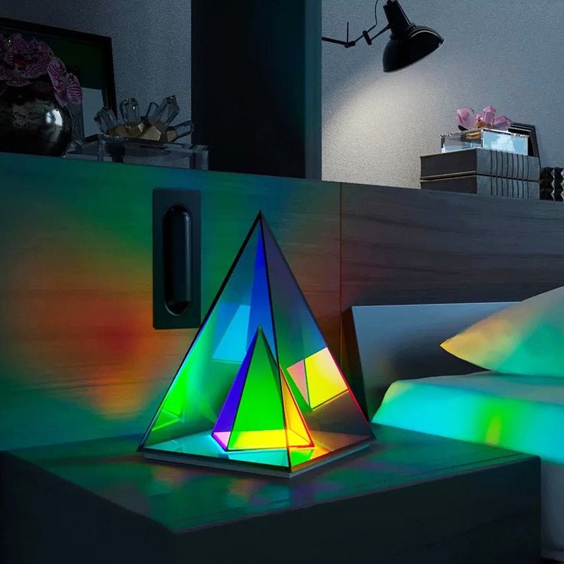 Acrylic Rgb Pyramid Lamp