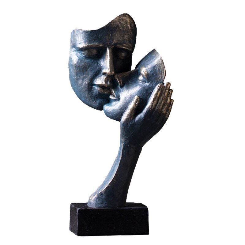 Aesthetic Abstract Face Sculpture