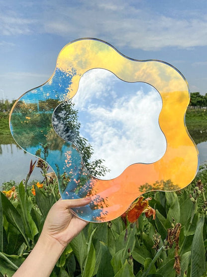 Aesthetic Acrylic Flower Mirror