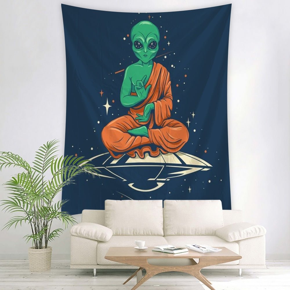 Aesthetic Alien Chilling Tapestry