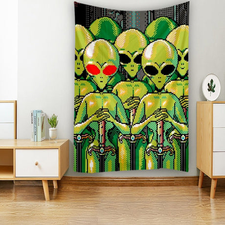 Aesthetic Alien Chilling Tapestry