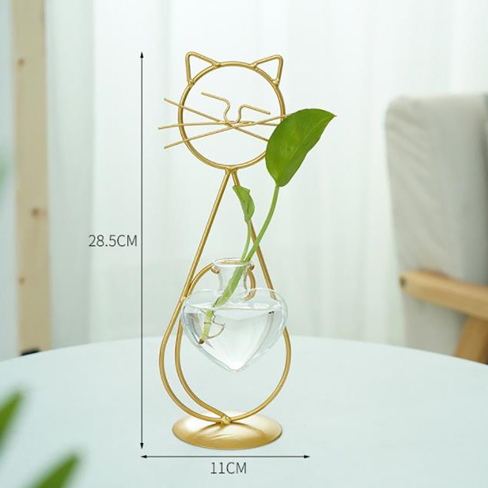 Aesthetic Cat Hydroponic Vases