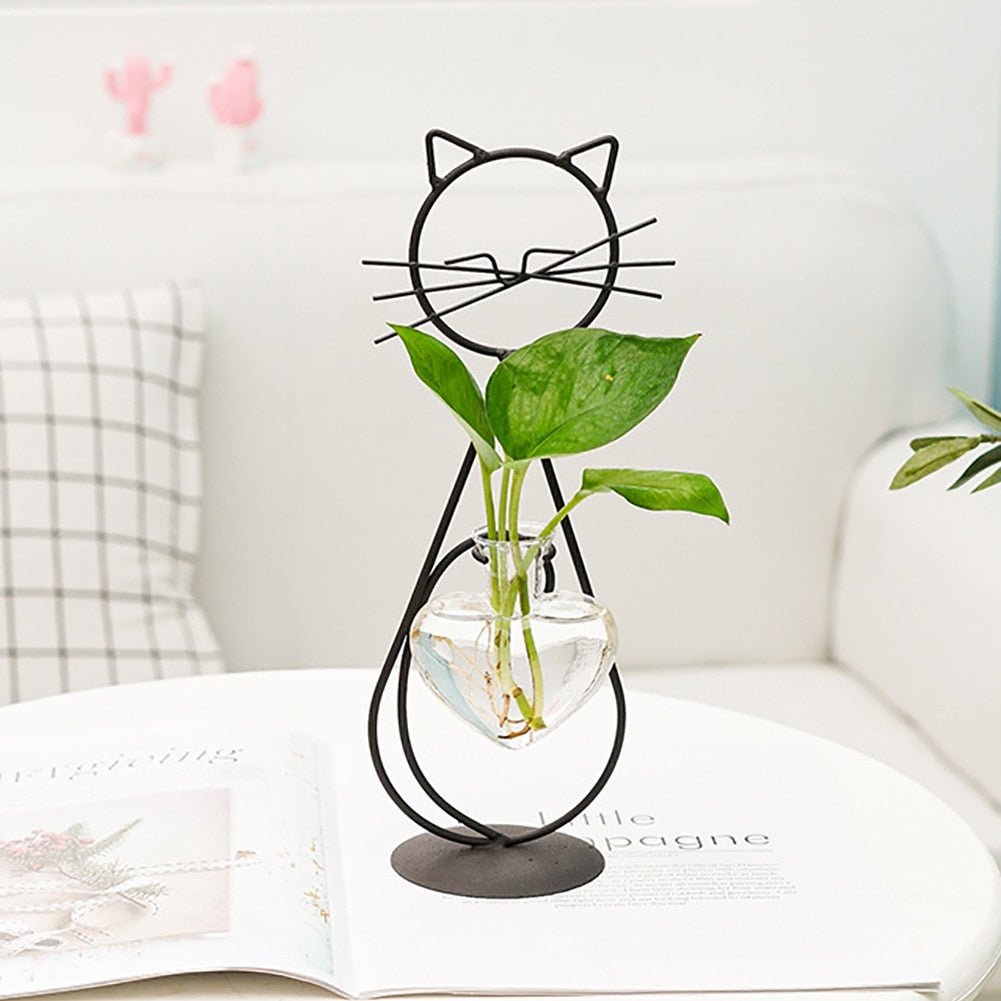 Aesthetic Cat Hydroponic Vases