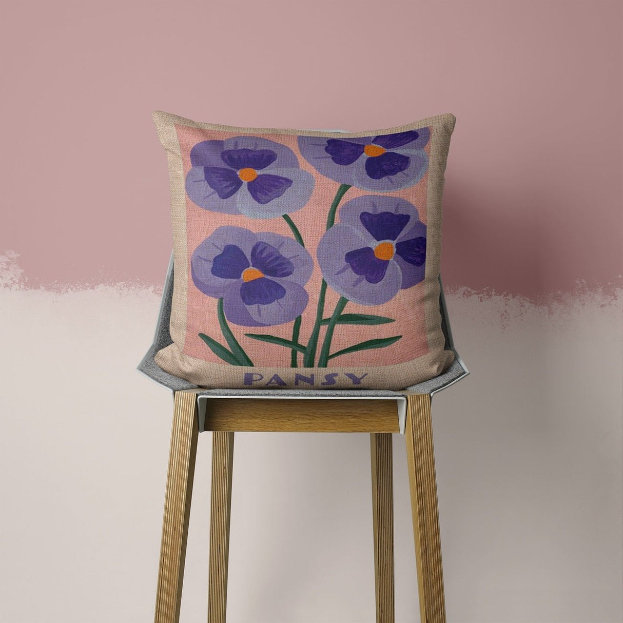 Aesthetic Drawned Flowers Pillow Case