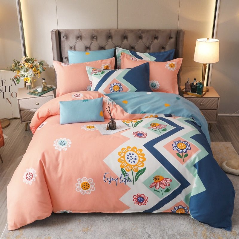 Aesthetic Flowers Bedding Set