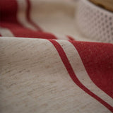 Aesthetic Linen Striped Tablecloth