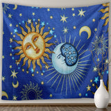 Aesthetic Moon Girl Tapestry