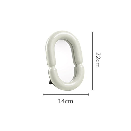 Aesthetic Oval Decorative Mirror