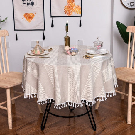 Aesthetic Round Banquet Tablecloth