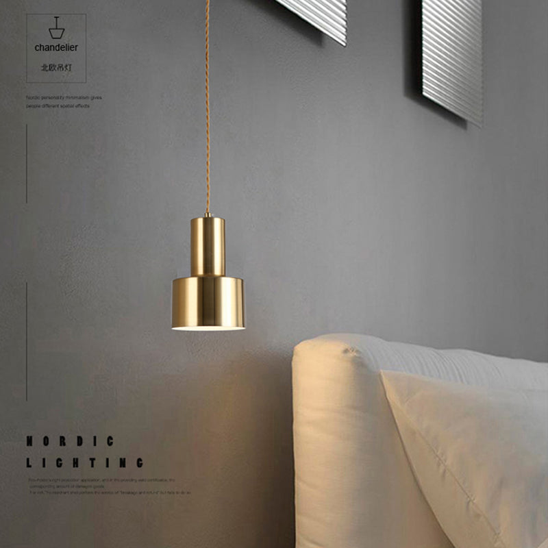 aged brass pendant light