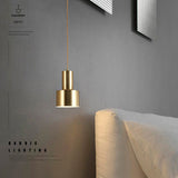 aged brass pendant light