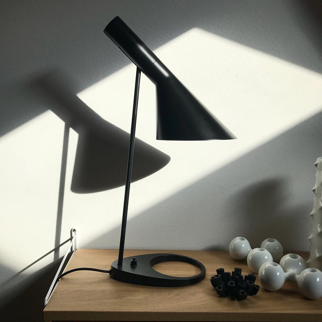 Black Danish Table Lamp