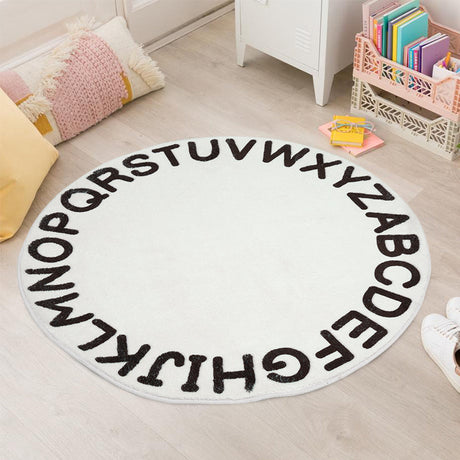 Alphabet Round Bedroom Mat