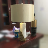 amber table lamp