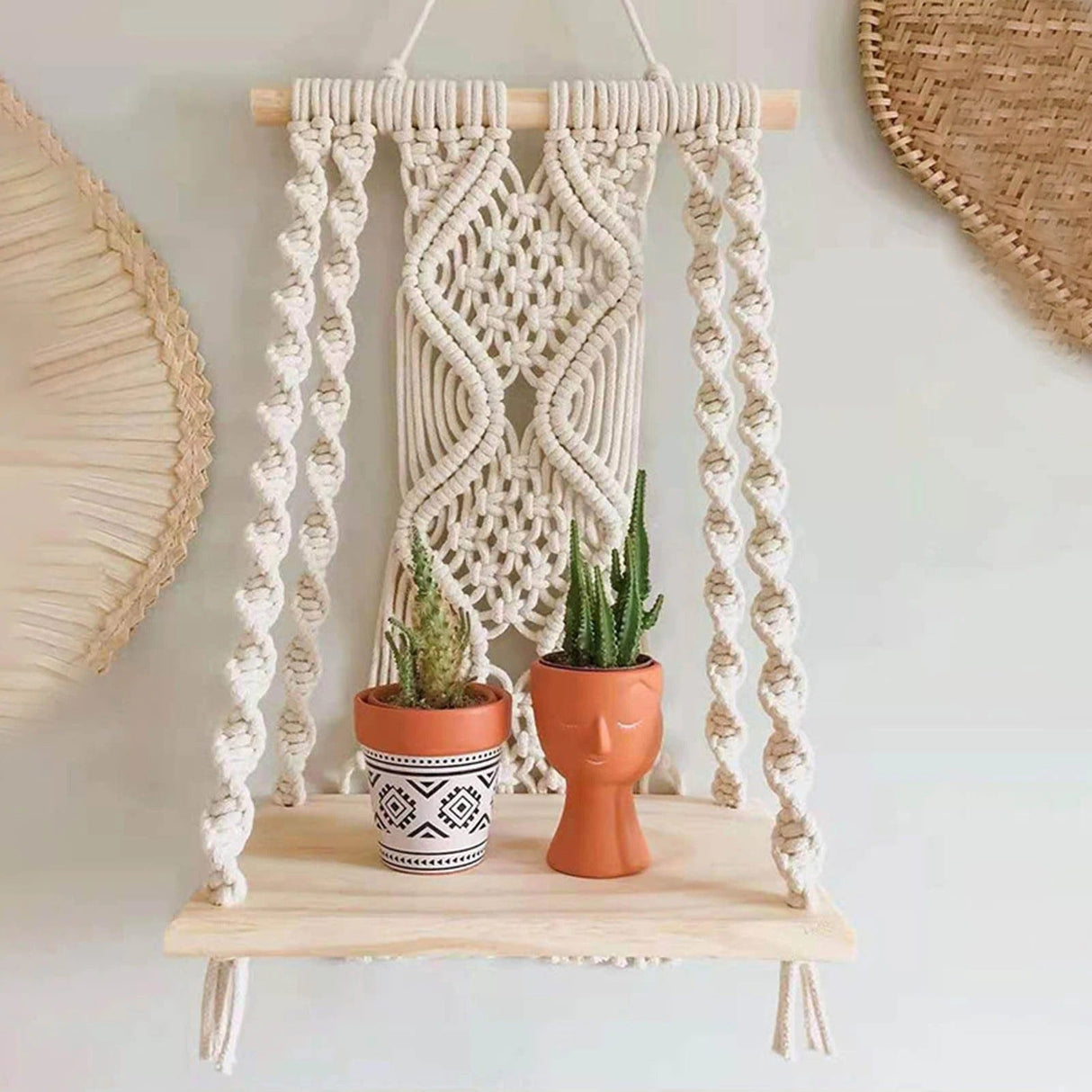 Amon Boho Macrame Shelf