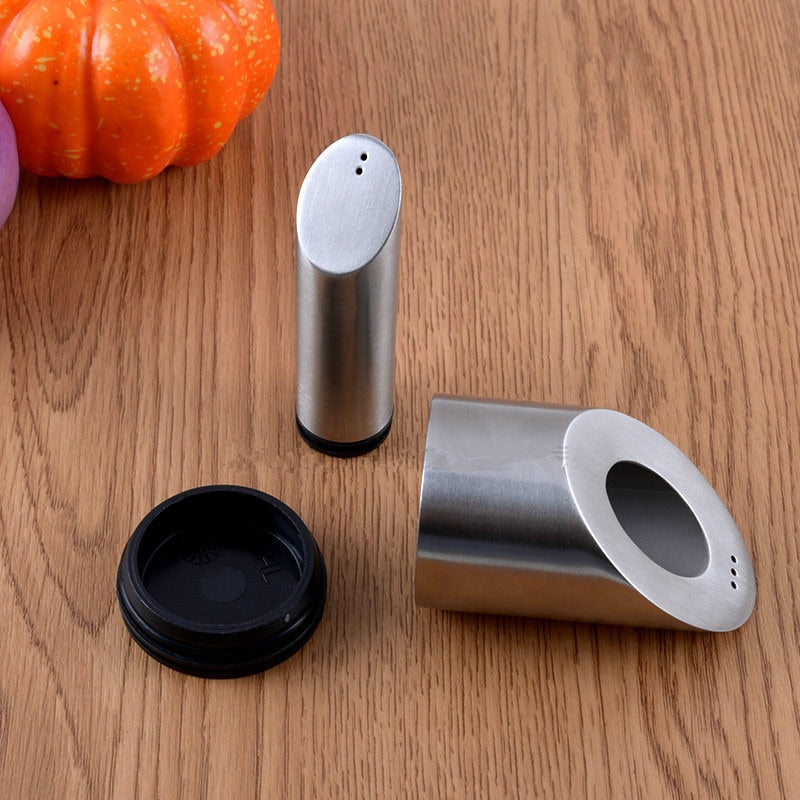 Anesa Stainless Steel Salt and  Pepper Shakers