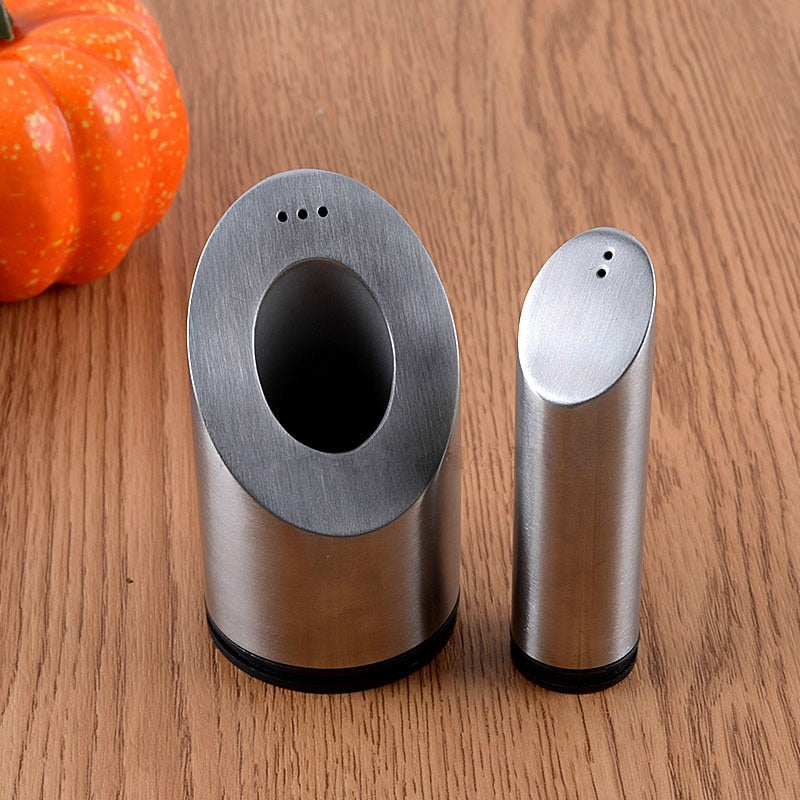 Anesa Stainless Steel Salt and  Pepper Shakers