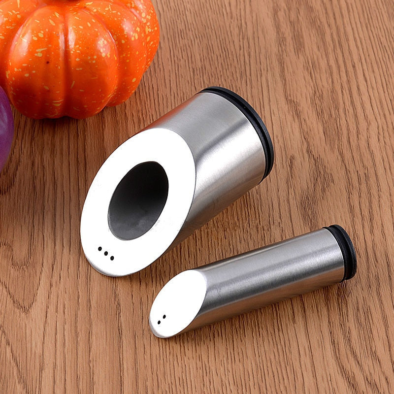 Anesa Stainless Steel Salt and  Pepper Shakers