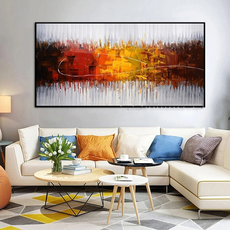 Art on Fire Hand Painted Canvas
