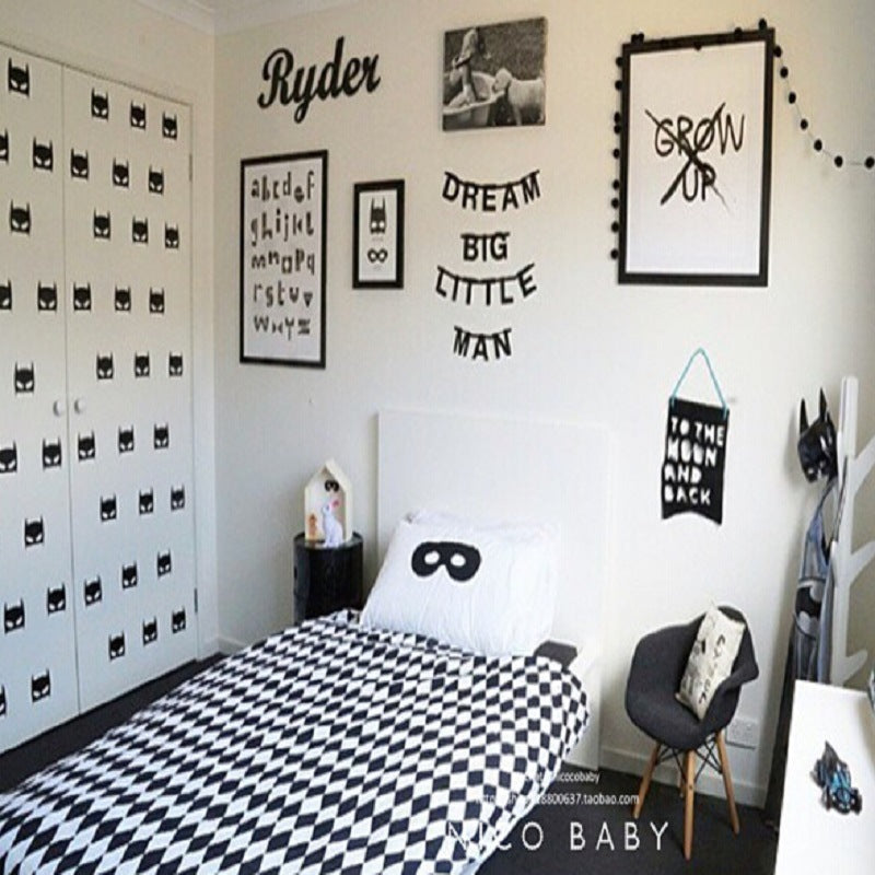 Batman Decal Gifts Boy Room Wall Art Decorative Poster Print Kids Decor