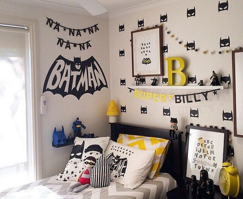 Batman Decal Gifts Boy Room Wall Art Decorative Poster Print Kids Decor